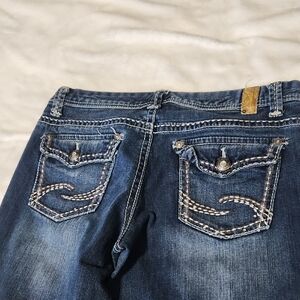 Maurices Dark Blue Boot Cut Jeans